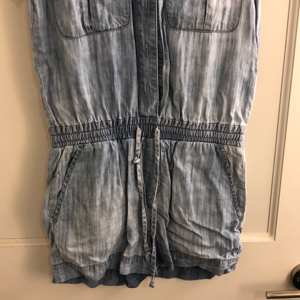 Chambray Romper Worn Once In New Condition. - image 3